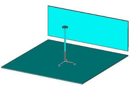 Obstructed Monopole Antenna